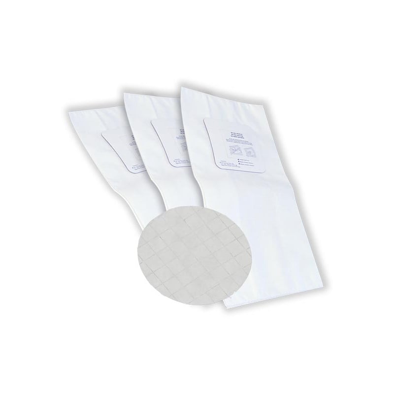 Heavy duty electrostatic filter bag with 3 notches – Short – 3.6 gal. (16 l) – Set of 3 and 1 large round filter 11 in. (27.9 cm)