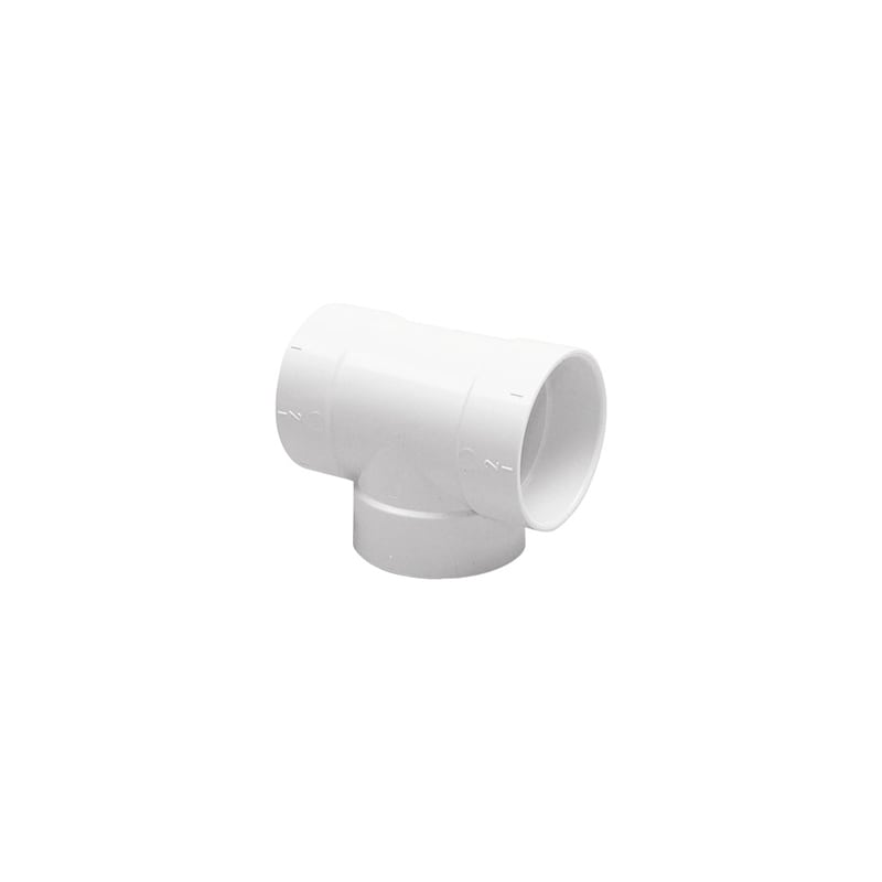 Tee (T) PVC pipe fitting – 90° – Short-radius – Vaculine