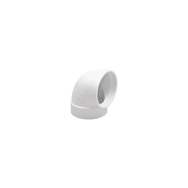 Elbow PVC pipe fitting – Vaculine – 90­° – Short-radius – 1 spigot end